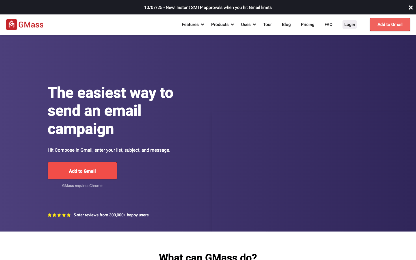 GMass homepage