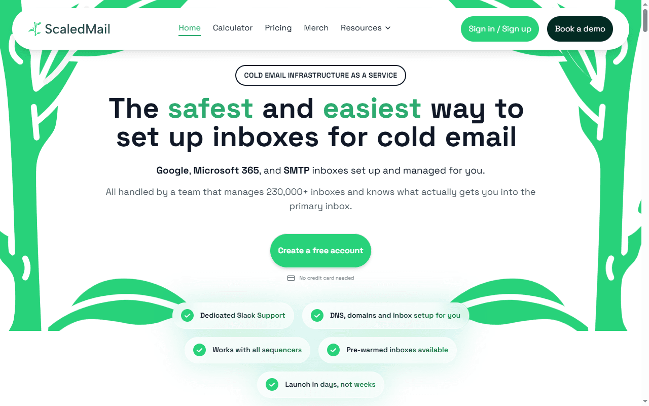 ScaledMail homepage